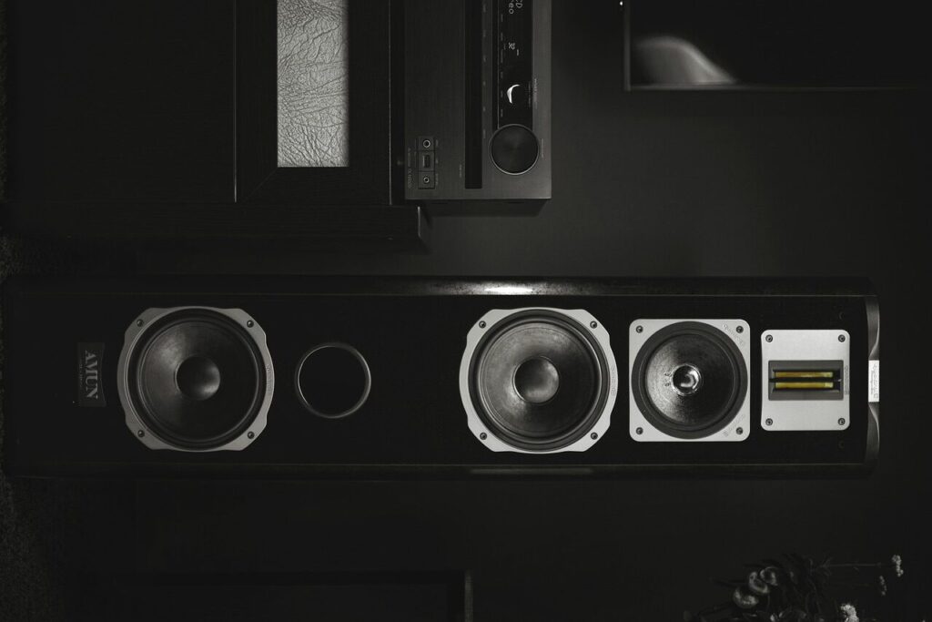 acoustics, music, tool, speaker, column, receiver, audio, sound, meloman, turntable